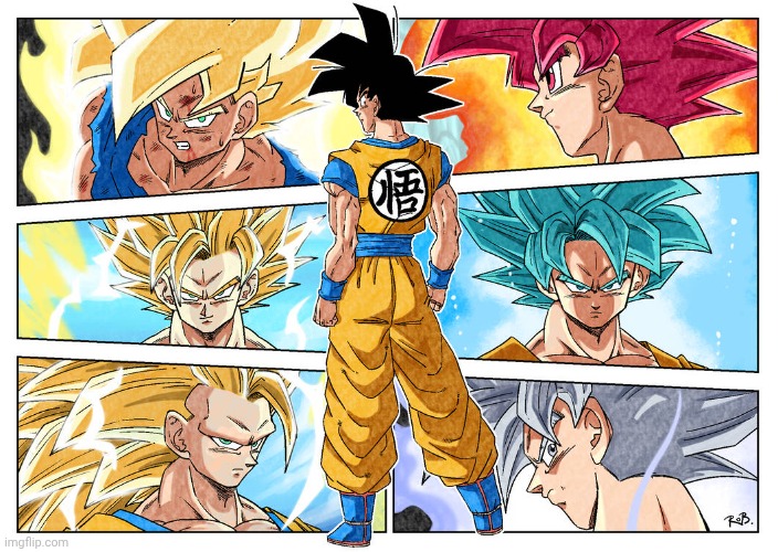 Happy Goku Day!! (Art Credit to TheRaeys on DeviantArt) | image tagged in anime,dragon ball,goku | made w/ Imgflip meme maker