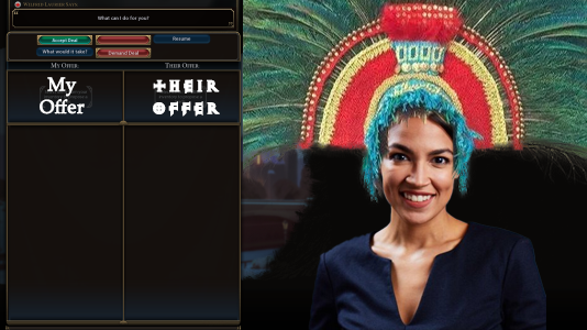 High Quality Trade Negotiations - AOC Blank Meme Template