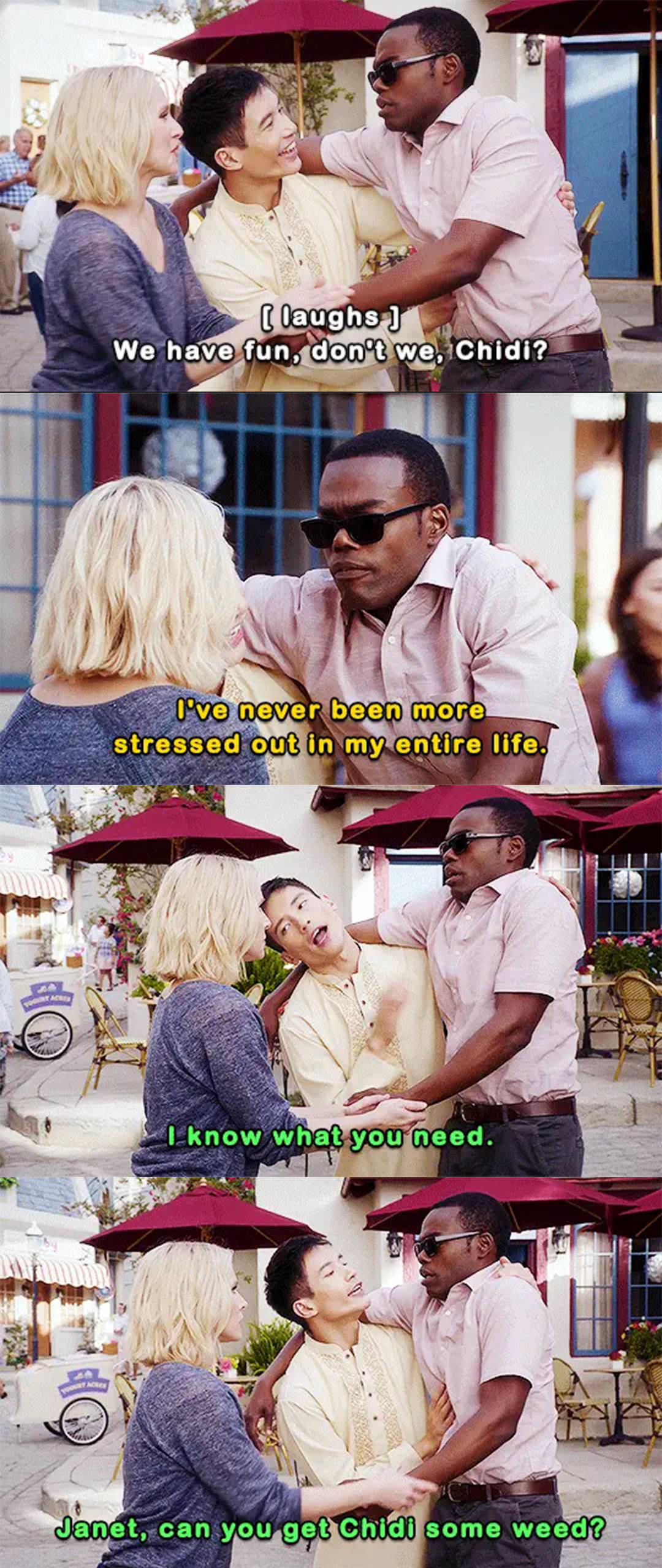 Stressed Chidi Blank Meme Template