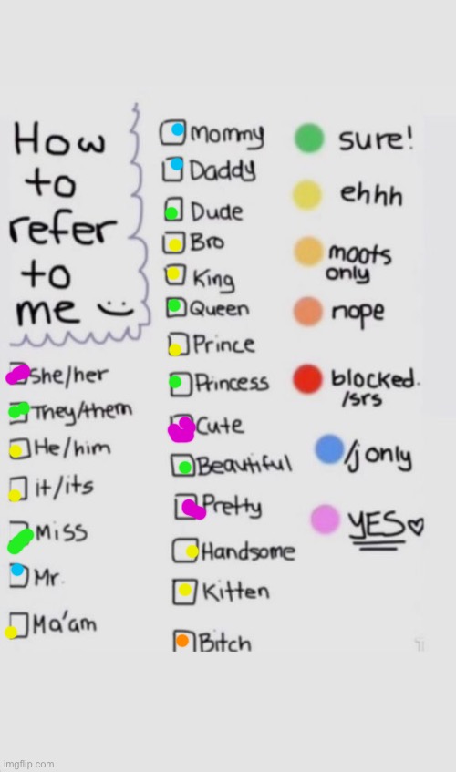 How To Refer To Me :) | image tagged in how to refer to me | made w/ Imgflip meme maker