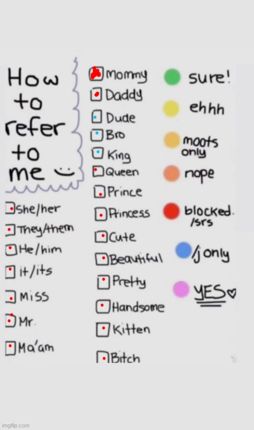 How To Refer To Me :) | image tagged in how to refer to me | made w/ Imgflip meme maker