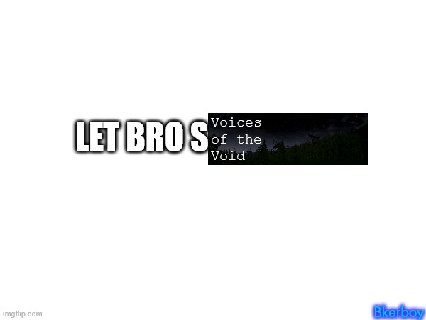 LET BRO S Voices
of the
Void Bkerboy | made w/ Imgflip meme maker