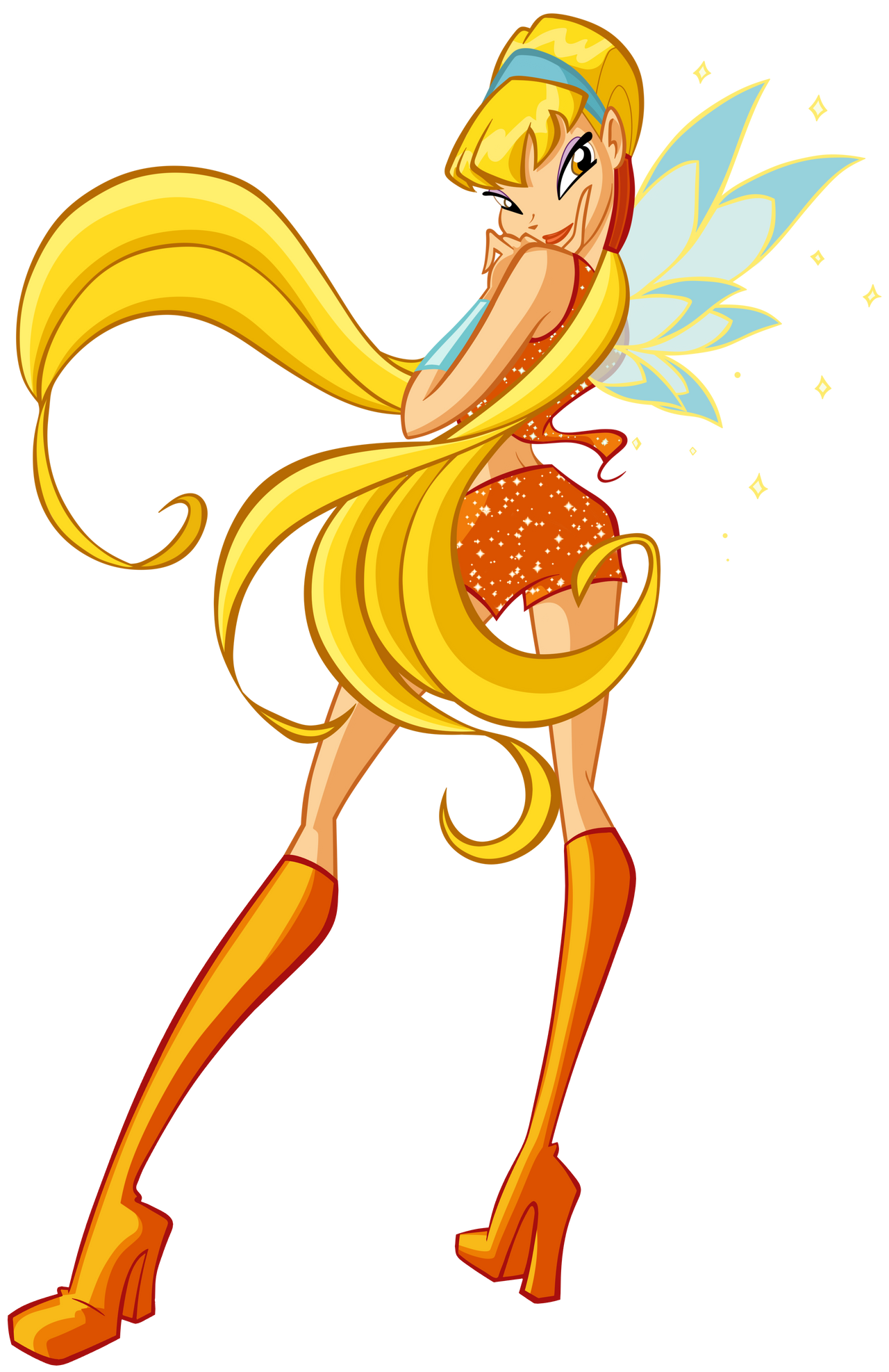winx club Stella 1 season charmix base HD Blank Meme Template