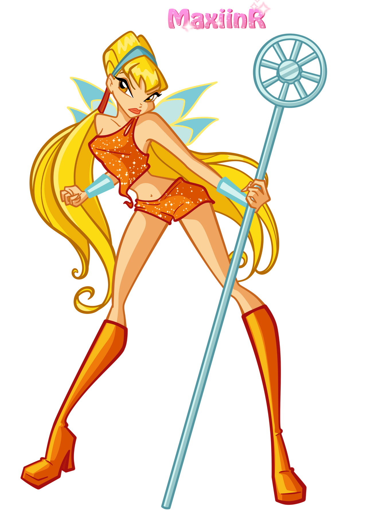 winx club Stella 1 season charmix base HD Blank Meme Template