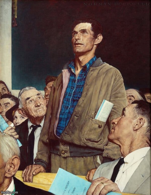Man in the crowd standing up to make a point | image tagged in man in the crowd standing up to make a point | made w/ Imgflip meme maker
