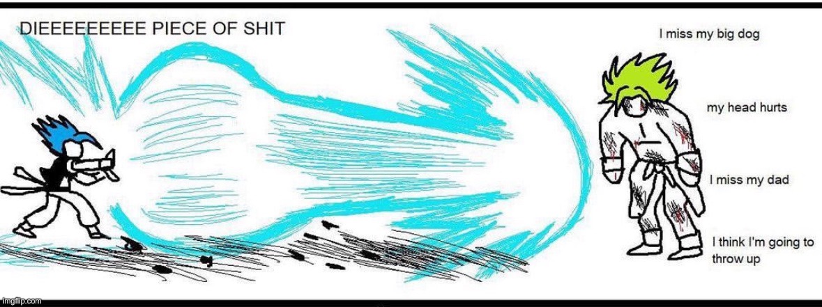 Super Broly in a nutshell: | made w/ Imgflip meme maker