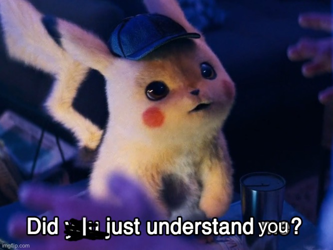 Did u understand me? | I you | image tagged in did u understand me | made w/ Imgflip meme maker