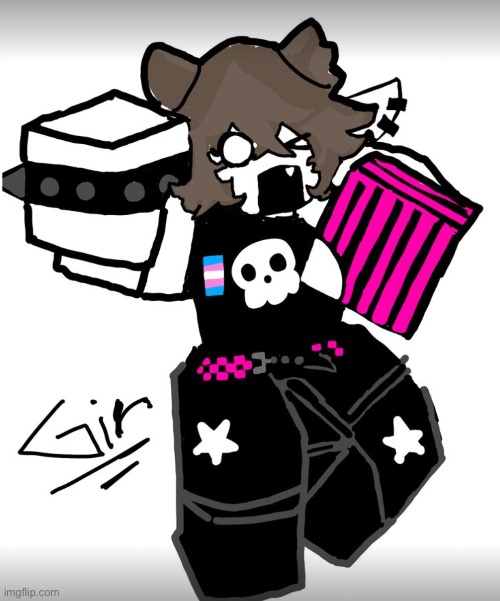 Turned my oc into a Roblox person bc bore | made w/ Imgflip meme maker