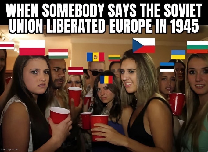 “Liberation” | image tagged in liberation,wwii,ussr,soviet union | made w/ Imgflip meme maker