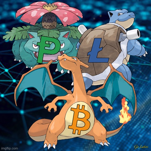The Big Three But Crypto | image tagged in the big three | made w/ Imgflip meme maker