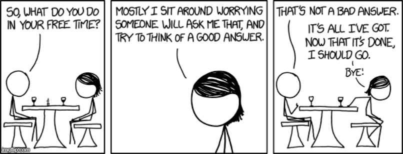 "Later, at home: 'Dear diary: Still can't figure out what to write here...'" | image tagged in conversation,question,worrying,answer,bye,huh | made w/ Imgflip meme maker