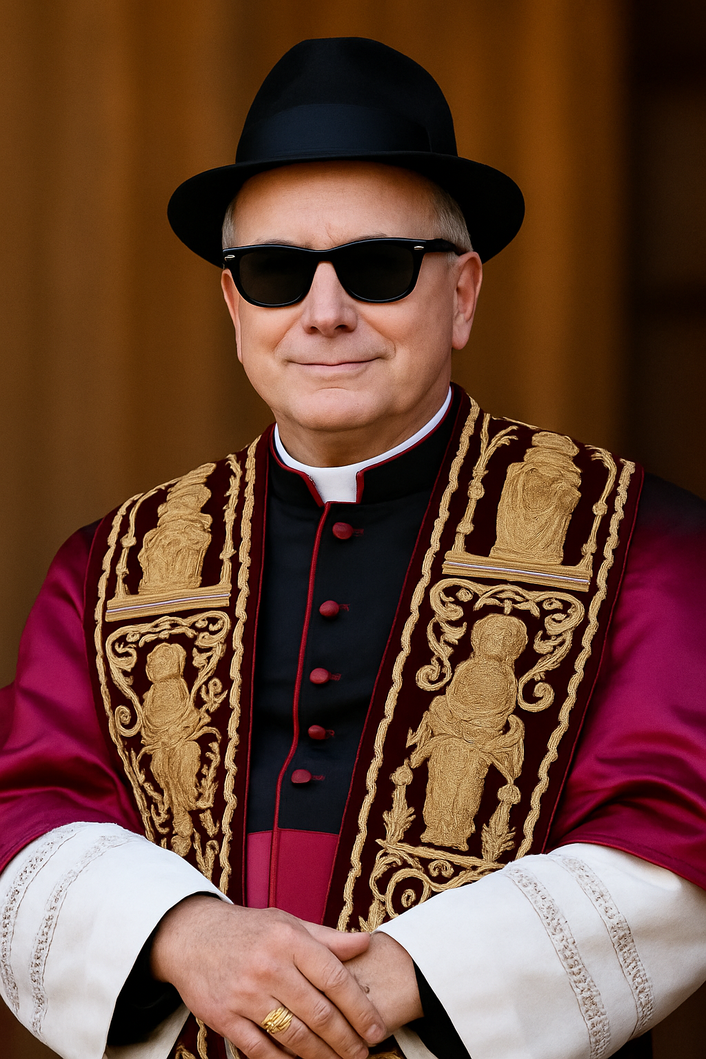 Blues Pope Blank Meme Template