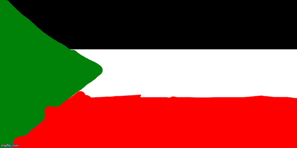 switched the red and green of Palestine.. did i just make fucking sudan | image tagged in palestine | made w/ Imgflip meme maker