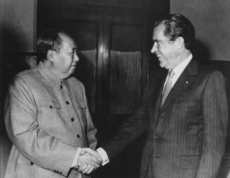 Nixon goes to China Blank Meme Template