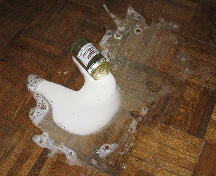 Spilled beer Blank Meme Template