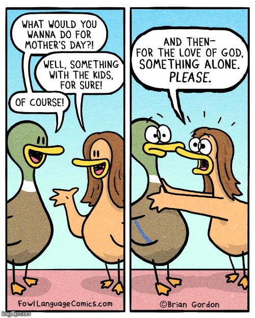 image tagged in ducks,mother's day,kids,alone | made w/ Imgflip meme maker