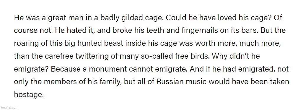 Someone's description of Shostakovich, very accurate. | made w/ Imgflip meme maker