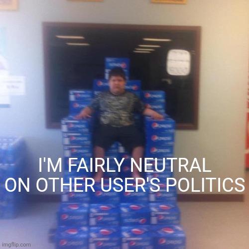 Your politics bore me (no message) | I'M FAIRLY NEUTRAL ON OTHER USER'S POLITICS | image tagged in your politics bore me no message | made w/ Imgflip meme maker