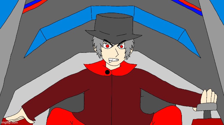 Drawing of mepios in his space ship | image tagged in spaceship,art,badass,cowboy | made w/ Imgflip meme maker