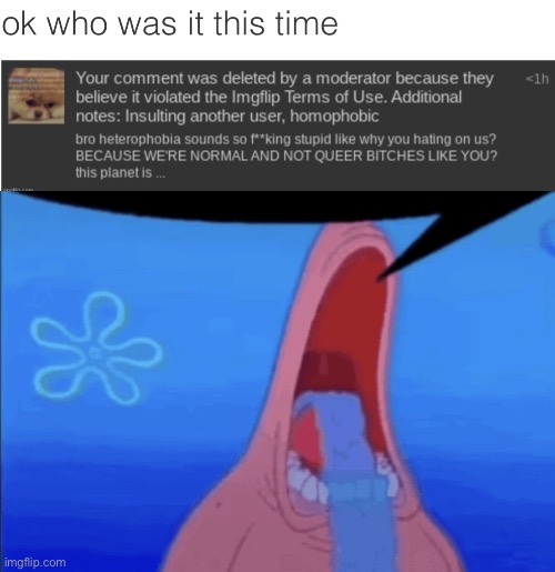 Homophobia moment | made w/ Imgflip meme maker