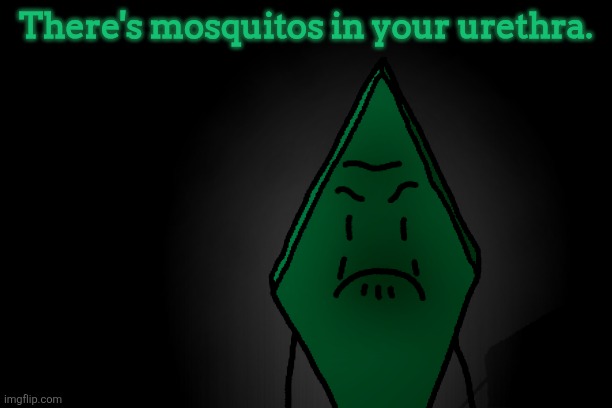 ㅤ | There's mosquitos in your urethra. | image tagged in angry rhombus | made w/ Imgflip meme maker