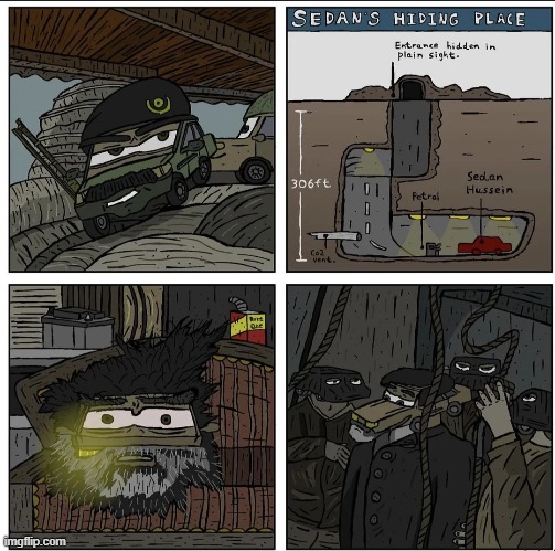 sedan hussein | made w/ Imgflip meme maker