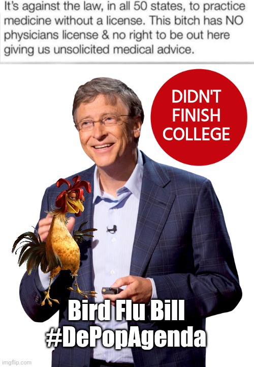 Bird Flu Bill College dropout Blank Meme Template