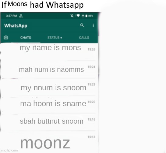 can u tell i worked hard.. ? | Moons; my name is mons; mah num is naomms; my nnum is snoom; ma hoom is sname; sbah buttnut snoom; moonz | image tagged in if x had whatsapp with text boxes | made w/ Imgflip meme maker