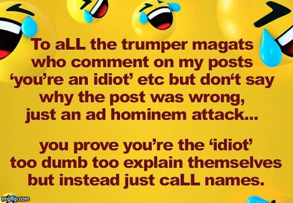 magat = ad hominem | made w/ Imgflip meme maker