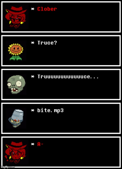 The plants joined the war against clobers (Undertale #86) | made w/ Imgflip meme maker