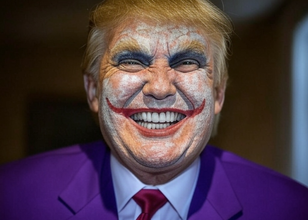 Donald Trump Joker face Blank Meme Template