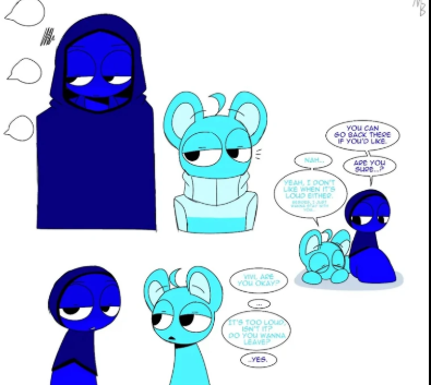 Jevin and Sky and a party Blank Meme Template