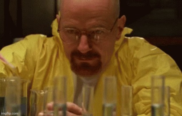 Cooking up some fire lore rn | image tagged in walter white cooking | made w/ Imgflip meme maker