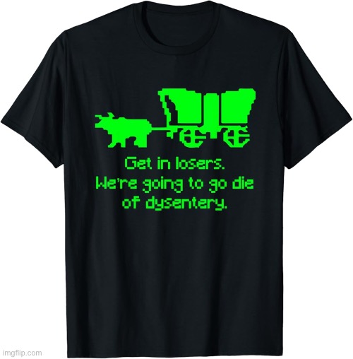 get in losers. we're going to go die of dysentery | image tagged in get in losers we're going to go die of dysentery | made w/ Imgflip meme maker