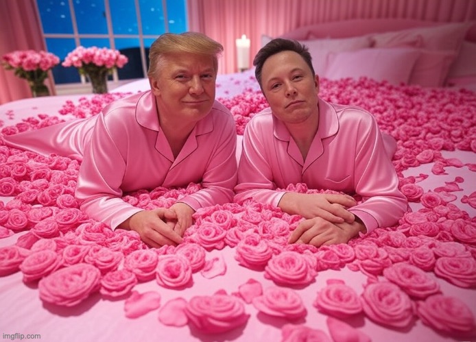 Elonald ❤️ | image tagged in donald trump elon musk elonald in bed together | made w/ Imgflip meme maker