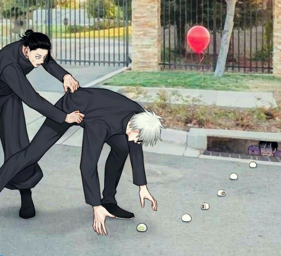 High Quality gojo falling into tojis trap Blank Meme Template
