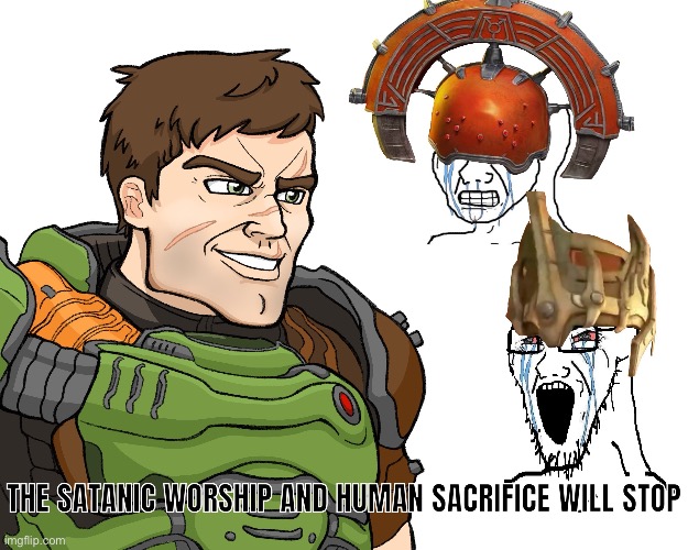 The satanic worship and human sacrifice will stop | made w/ Imgflip meme maker