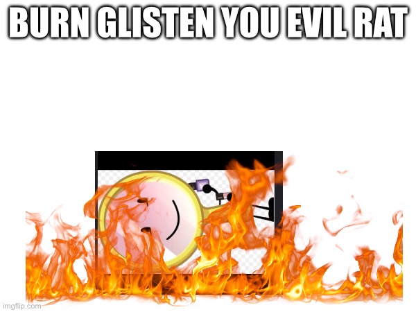 UPVOTE IF YOU HATE GLISTEN | BURN GLISTEN YOU EVIL RAT | image tagged in anti glisten,glisten,funny,meme,imgflip user,imgflip users | made w/ Imgflip meme maker
