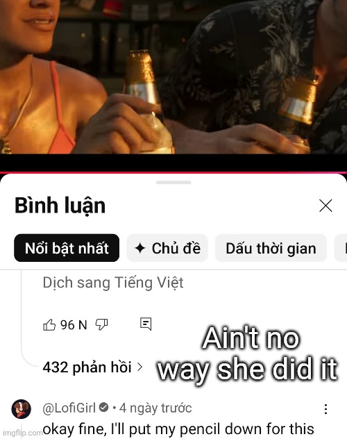 GTA VI | Ain't no way she did it | image tagged in memes,msmg,shitpost | made w/ Imgflip meme maker