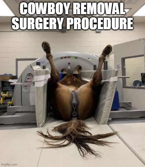 COWBOY REMOVAL SURGERY PROCEDURE | made w/ Imgflip meme maker