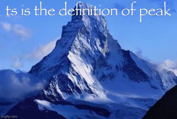 ts is the definition of peak | made w/ Imgflip meme maker