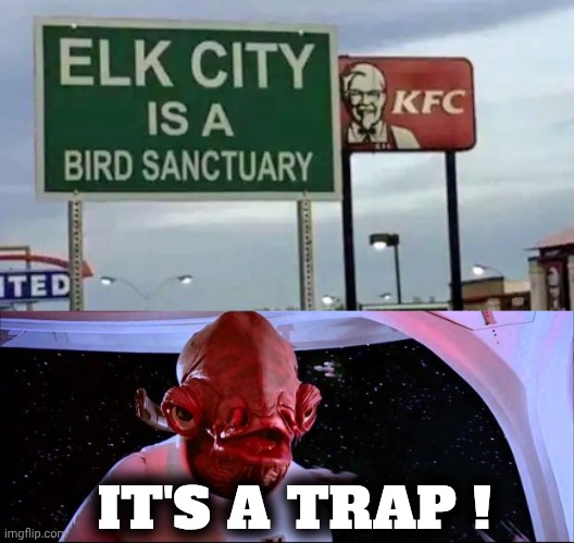 IT'S A TRAP ! | image tagged in it's a trap | made w/ Imgflip meme maker