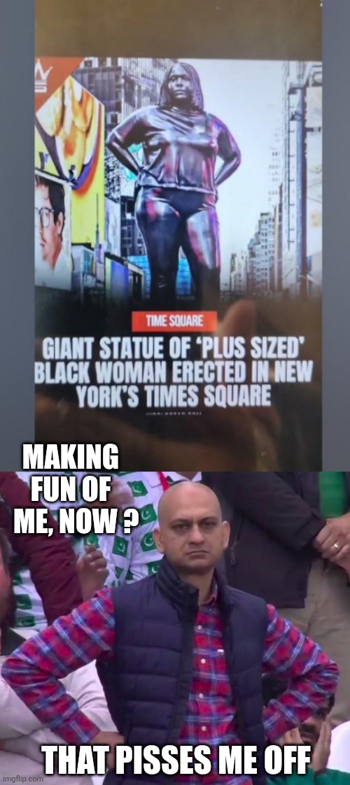 MAKING FUN OF
  ME, NOW ? THAT PISSES ME OFF | image tagged in arms crossed | made w/ Imgflip meme maker