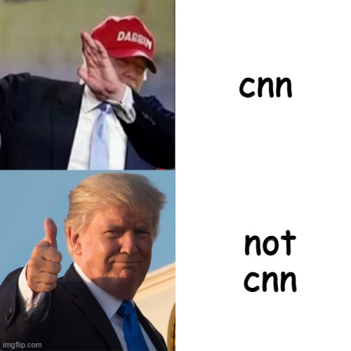 i want real news... NOT PROPOGANDA | cnn; not cnn | image tagged in trump hotline bling,drake hotline bling,cnn fake news | made w/ Imgflip meme maker