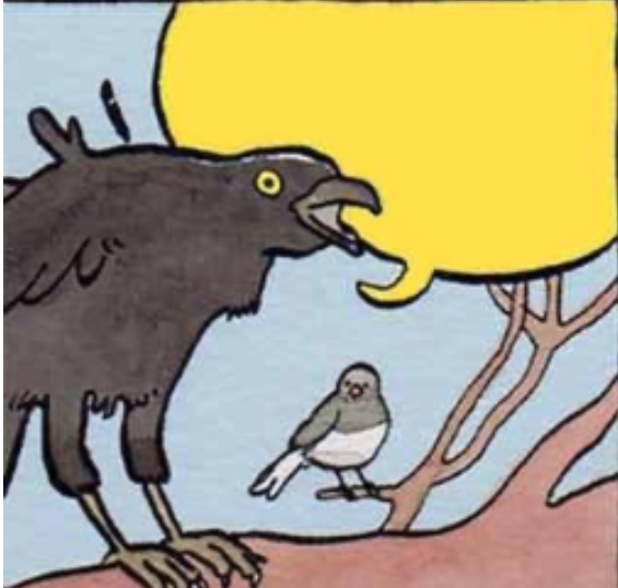 Shouting bird Blank Meme Template