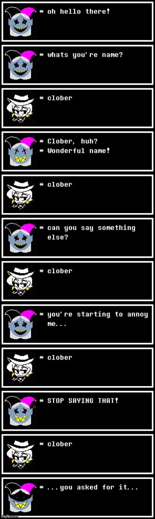 Velza later brutally dismembered the clober and is now joining the Cloberpocalypse | made w/ Imgflip meme maker