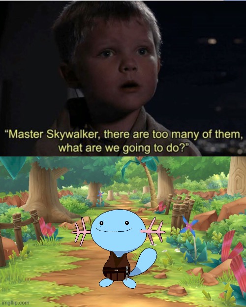 i spent 4 hours making anakin skywooper | image tagged in jedi kid,anakin skywooper | made w/ Imgflip meme maker