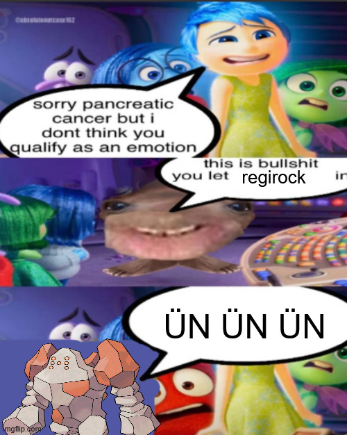 ÜN ÜN ÜN | regirock; ÜN ÜN ÜN | made w/ Imgflip meme maker