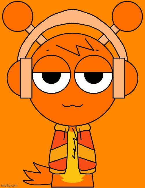 oren | image tagged in sprunki,fan art,oren,alien,incredibox,orange | made w/ Imgflip meme maker