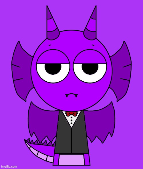 durple | image tagged in sprunki,fan art,durple,dragon,incredibox,purple | made w/ Imgflip meme maker